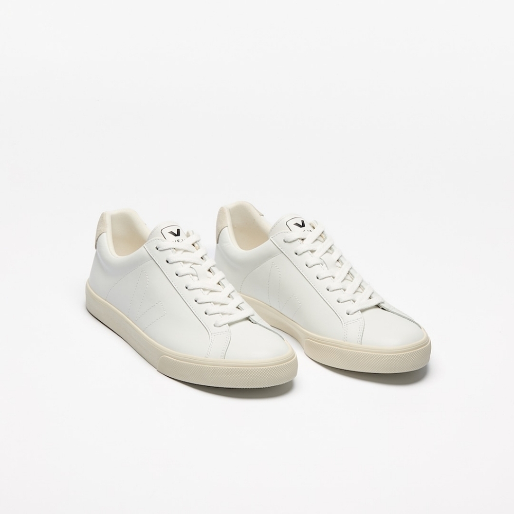 Veja Esplar Leather White Sneakers Shoes - Picture 2 of 9